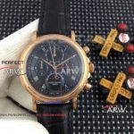 Perfect Replica Patek Philippe Grand Complications Rose Gold 42mm Watch Black Dial